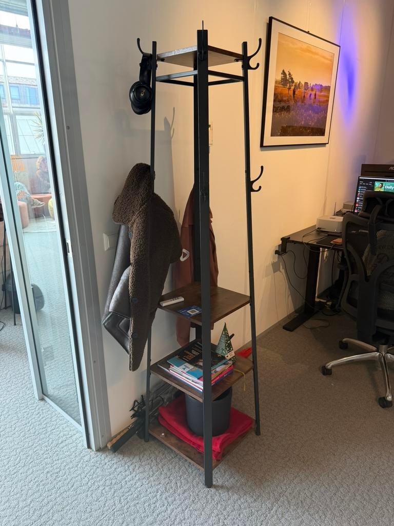 Kapstok, Ophalen, Zo goed als nieuw, Metaal, Staande kapstok