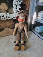 Oude vintage stoffen clown pop, Ophalen of Verzenden
