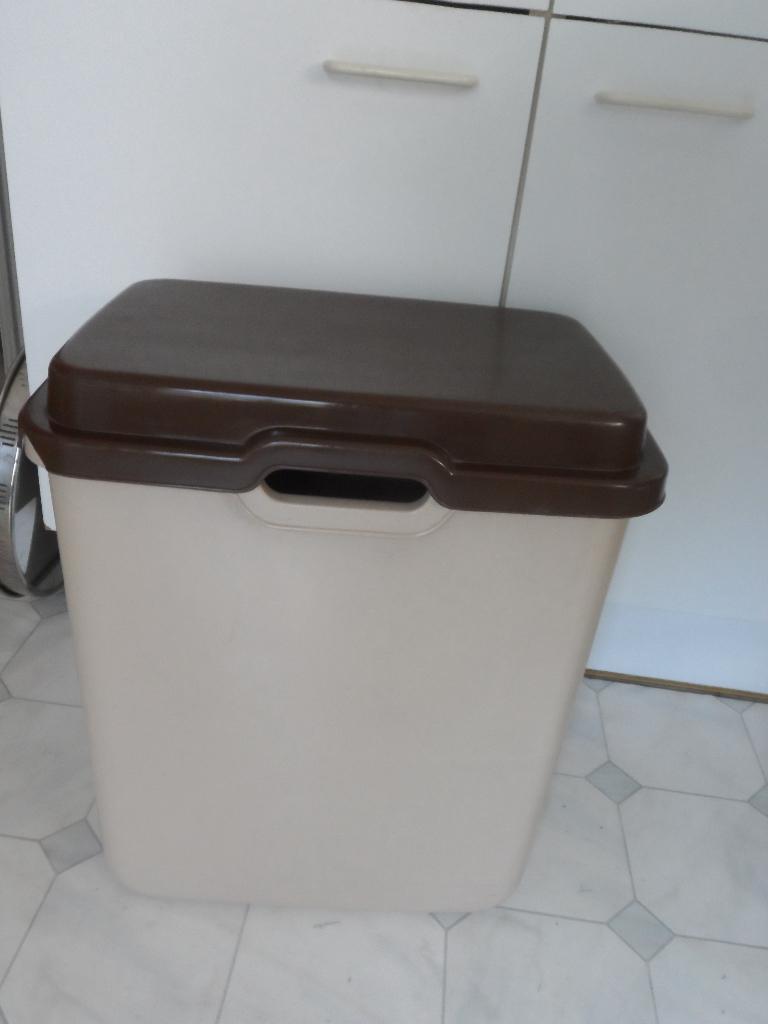 Curver - bruin / beige wasmand en opbergbak - retro, Huis en Inrichting, Ophalen, Gebruikt
