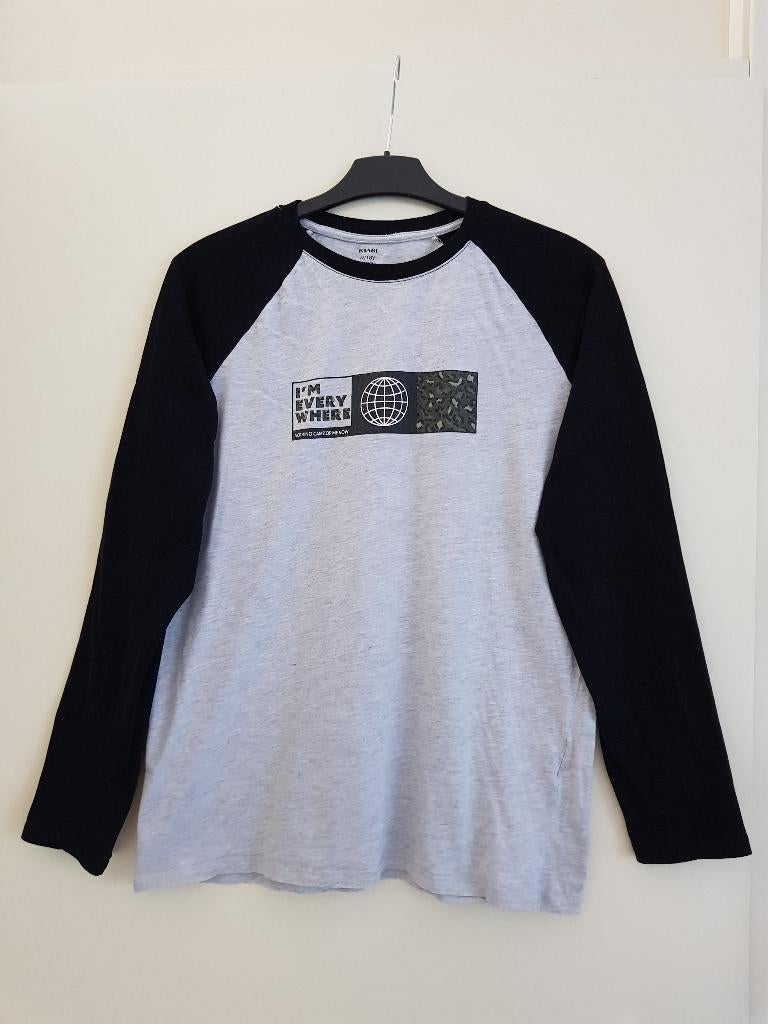 T-shirt jongens of meisjes -- maat 176 / 182 / S -- Kiabi, Kiabi, Jongen of Meisje, Ophalen of Verzenden, Zo goed als nieuw