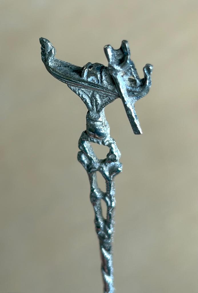 Theelepel Venetië gondel zilver 800 Italië gondelier, Ophalen of Verzenden