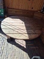 Tuintafel 160cm rond geïmpregneerd, Tuin en Terras, Tuintafels, Ophalen, Gebruikt, Rond, Hout