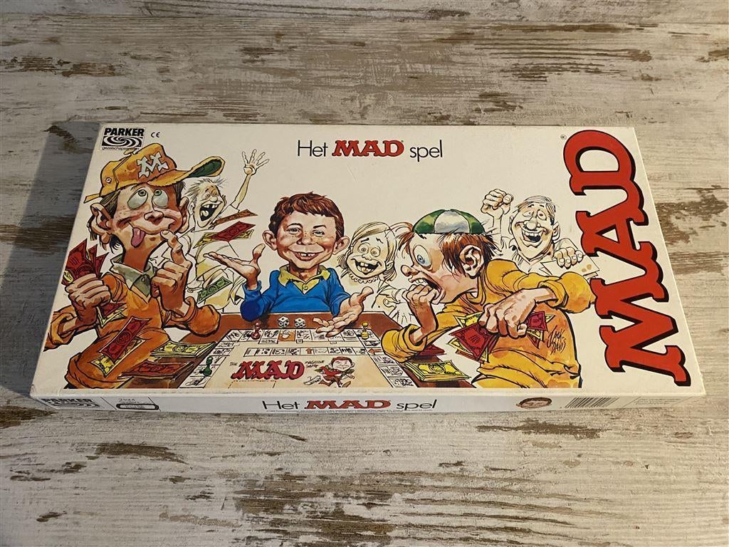 Het mad spel Parker [s107], Hobby en Vrije tijd, Gezelschapsspellen | Bordspellen, Verzenden, Zo goed als nieuw