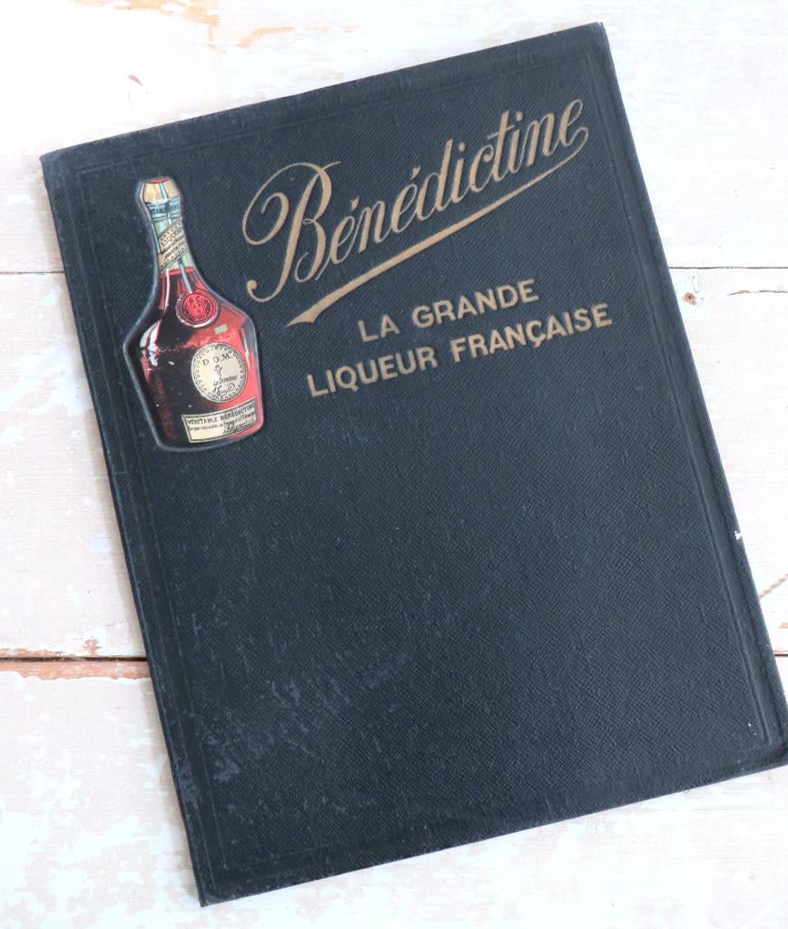 Oude Franse menukaartmap “Bénédictine”, Ophalen of Verzenden
