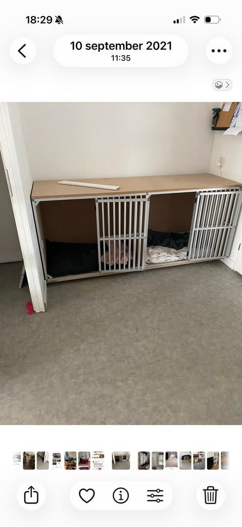 Dubbel kamerbench PANEEL, Dieren en Toebehoren, Ophalen, Zo goed als nieuw, 110 cm of meer, 65 tot 100 cm