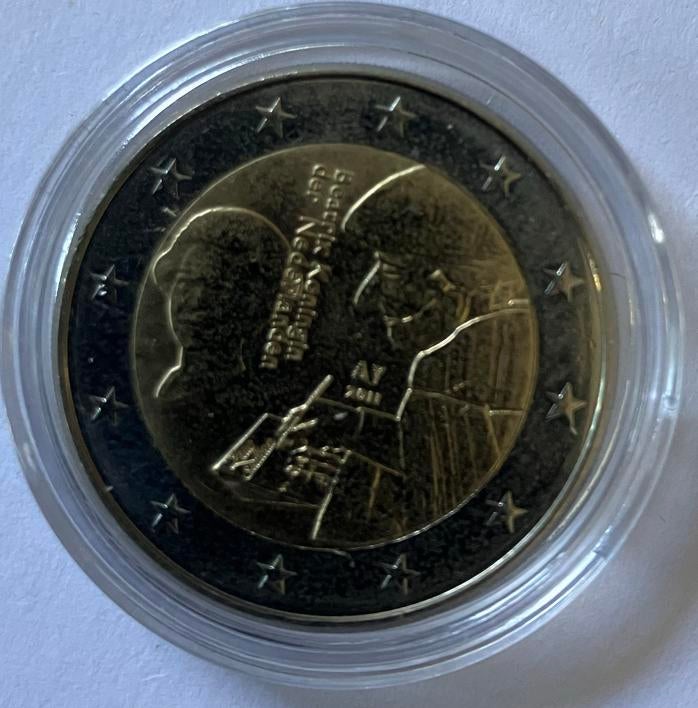 2 Euro Erasmus 2011 UNC, Postzegels en Munten, Munten | Nederland, Ophalen of Verzenden, Koningin Beatrix, Euro's, Losse munt