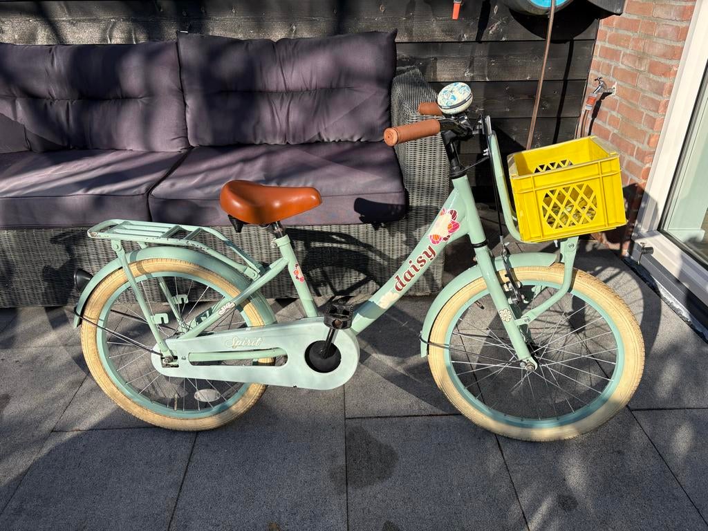 Spirit Daisy 20 inch meisjesfiets met mandje, Fietsen en Brommers, Fietsen | Meisjes, Ophalen, Gebruikt, 20 inch, Handrem