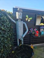 Uniek Zinken Manneke Pis Regenpijp Ornament, Ophalen of Verzenden, Gebruikt, Metaal, Mensenbeeld