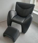 Leren Leolux Echnaton design fauteuil, Ophalen, Gebruikt, 75 tot 100 cm, 50 tot 75 cm