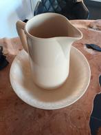 Antieke Lampetkan crèmekleurig Boch Frères Belgium, Ophalen of Verzenden