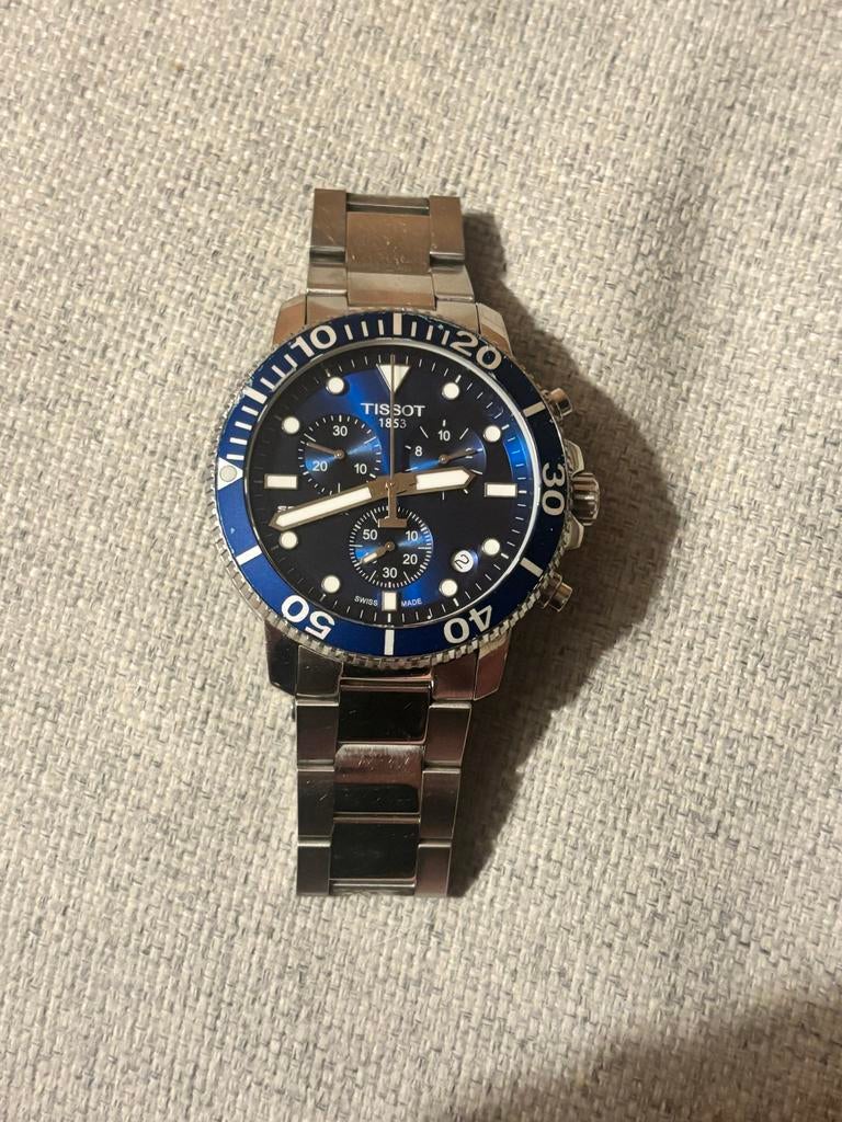 Tissot Seastar 1000 Chronograph - Duikhorloge, Staal, Gebruikt, Staal, Polshorloge