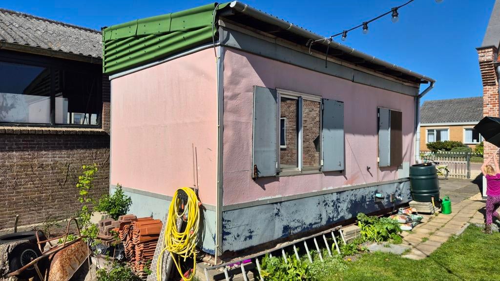 Bouwkeet, tijdelijke schuur. 6 x 3m gratis., Ophalen, Gebruikt