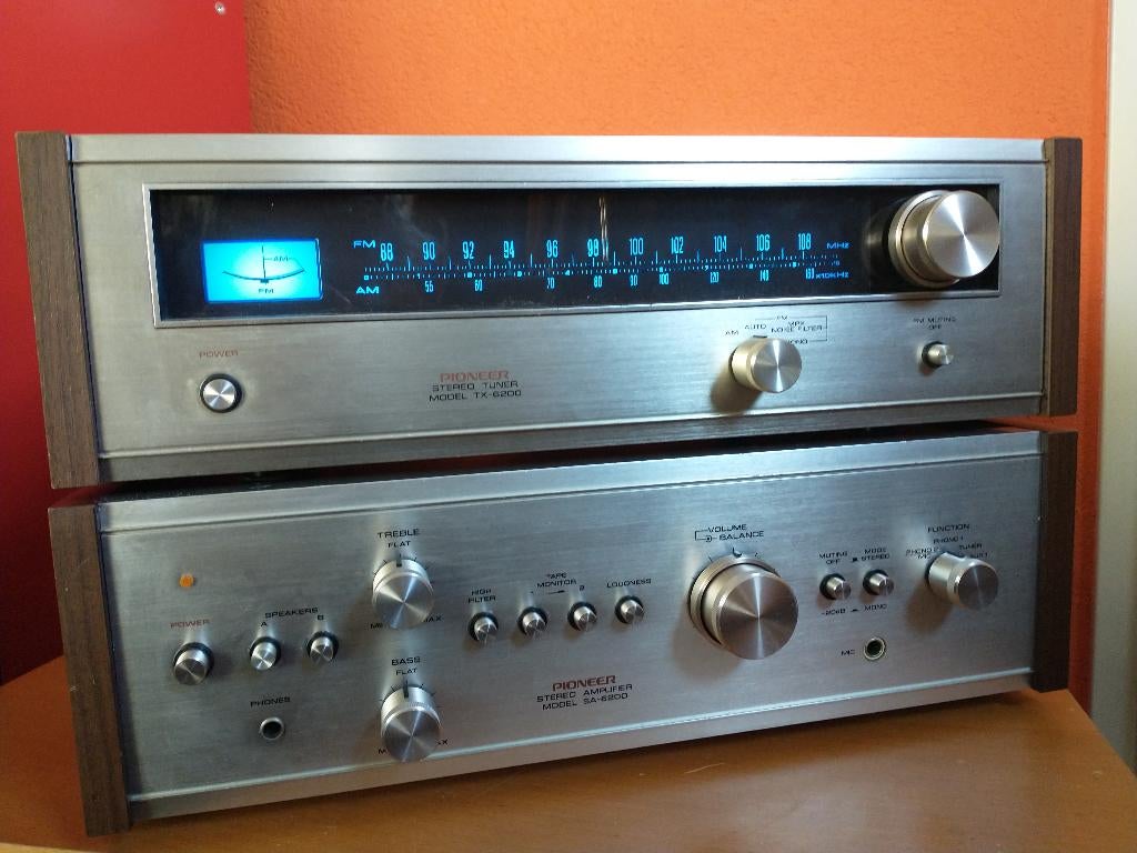 Pioneer SA-6200 (Serviced) & TX-6200, Ophalen of Verzenden, Zo goed als nieuw, Tuner of Radio, Overige merken
