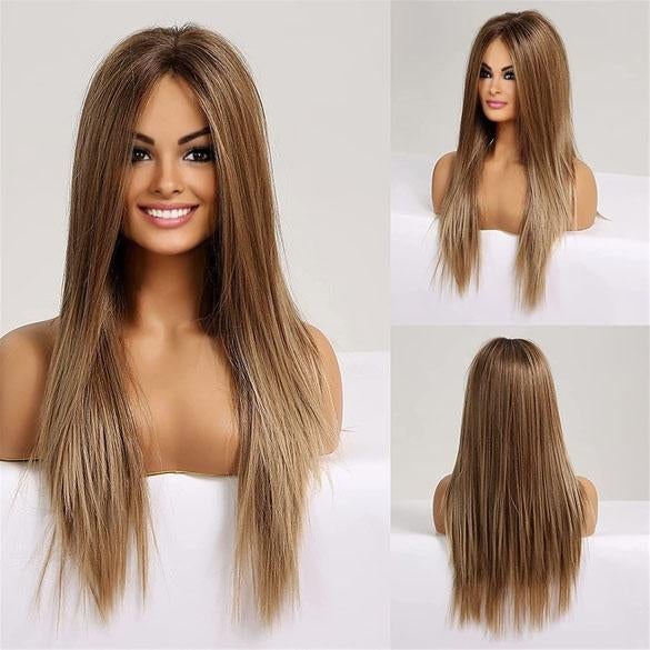 Swiss lace pruik lang steil blond haar zonder pony Colorado, Verzenden, Nieuw, Pruik of Haarverlenging