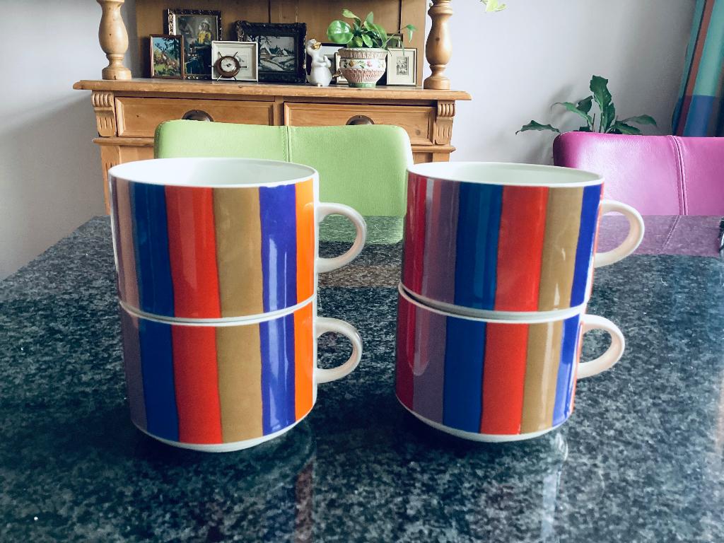 Mok, Villeroy & Boch, Santiago, vier, porselein, vintage, Huis en Inrichting, Keuken | Servies, Gebruikt, Kop(pen) en/of Schotel(s)