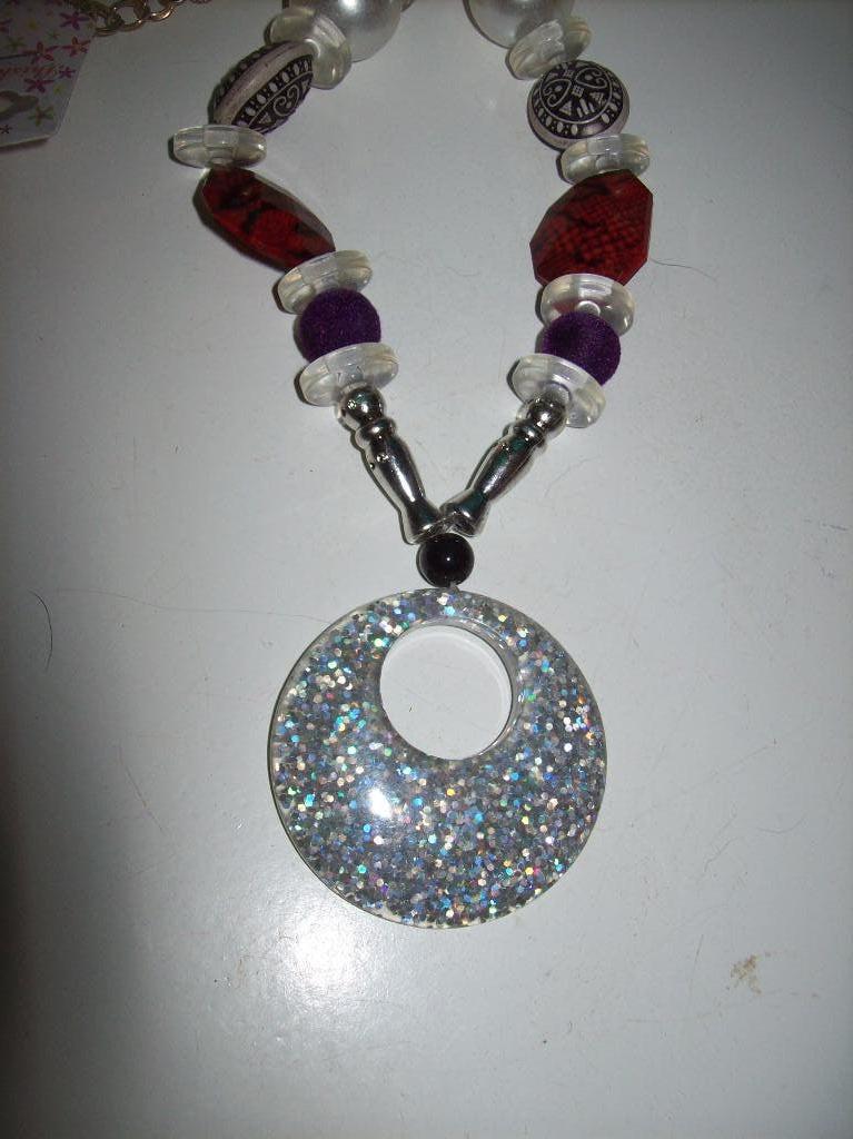 Ketting Meer kleur Kralen Steen Grijze Hanger, Sieraden, Tassen en Uiterlijk, Kettingen, Overige kleuren, Verzenden, Nieuw, Steen of Mineraal