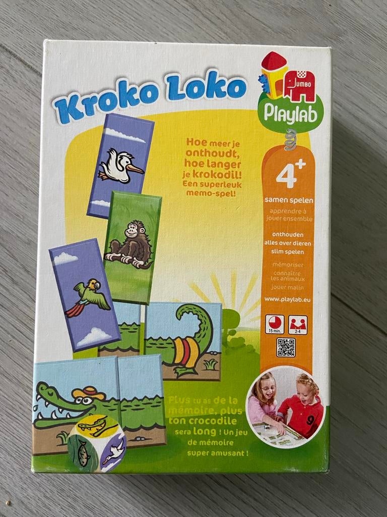 Kroko Loko memo-spel, Drie of vier spelers, Ophalen of Verzenden, Gebruikt