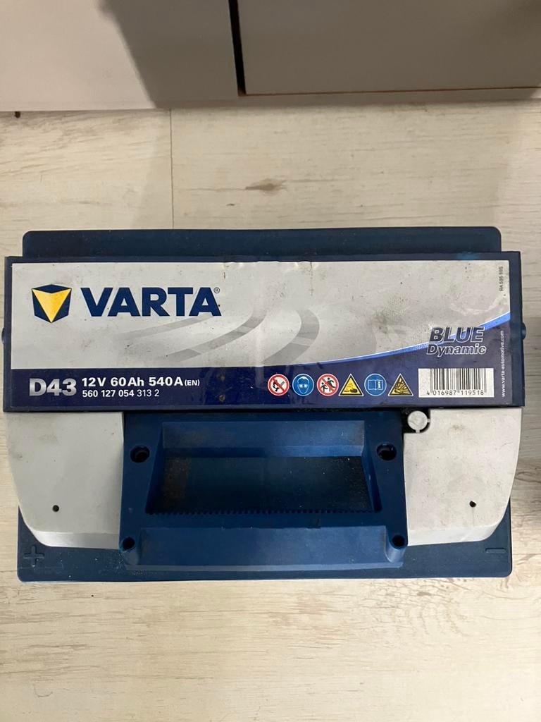 Varta accu D43 540ah, Ophalen, Gebruikt