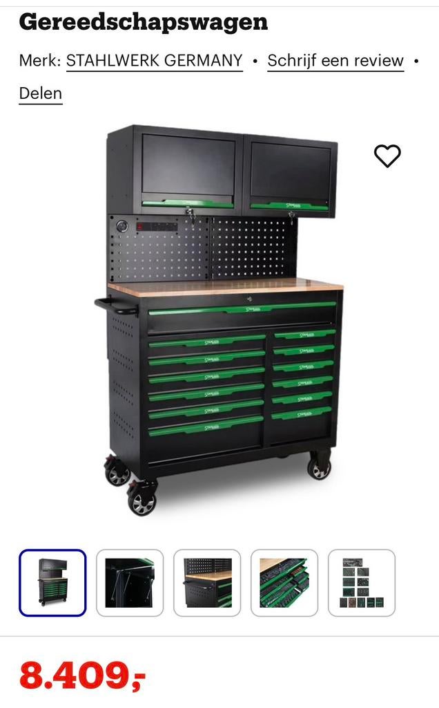 Stalh gereedschapswagen compleet en nieuw, Ophalen, Nieuw