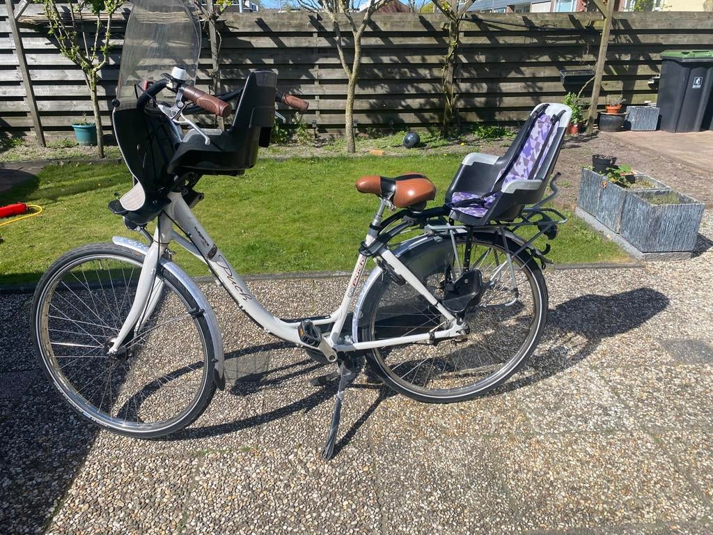 Mamma fiets, Fietsen en Brommers, Fietsen | Dames | Moederfietsen, Overige merken, 2 zitjes, Buggydrager, Ophalen of Verzenden