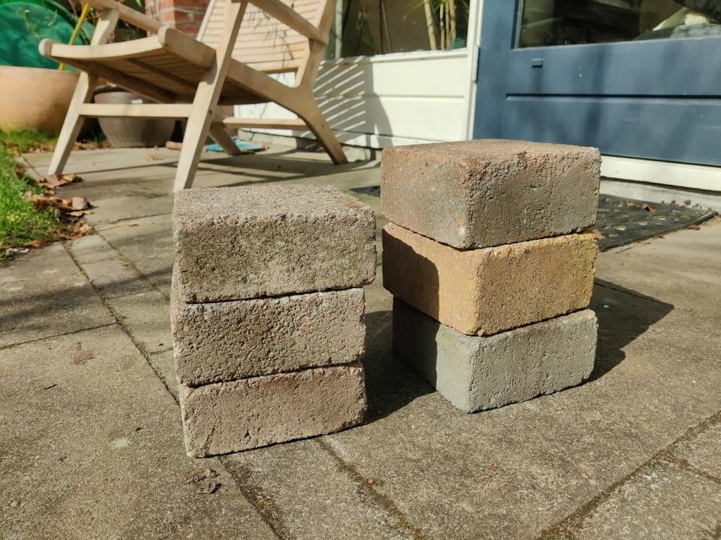 Sierbestrating 14 x 14 cm, Tuin en Terras, Tegels en Klinkers, Ophalen, Gebruikt, Beton, Klinkers