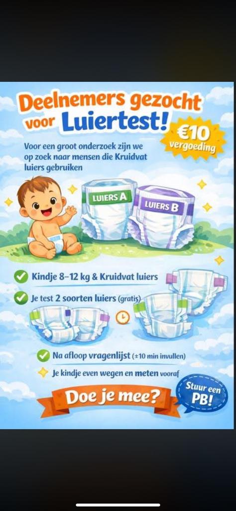 Gratis luiers, Ophalen of Verzenden, Nieuw