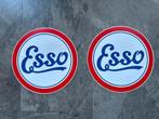 2 fraaie ESSO benzinepomp stickers sticker. Benzine olie., Ophalen of Verzenden, Gebruikt, Overige typen