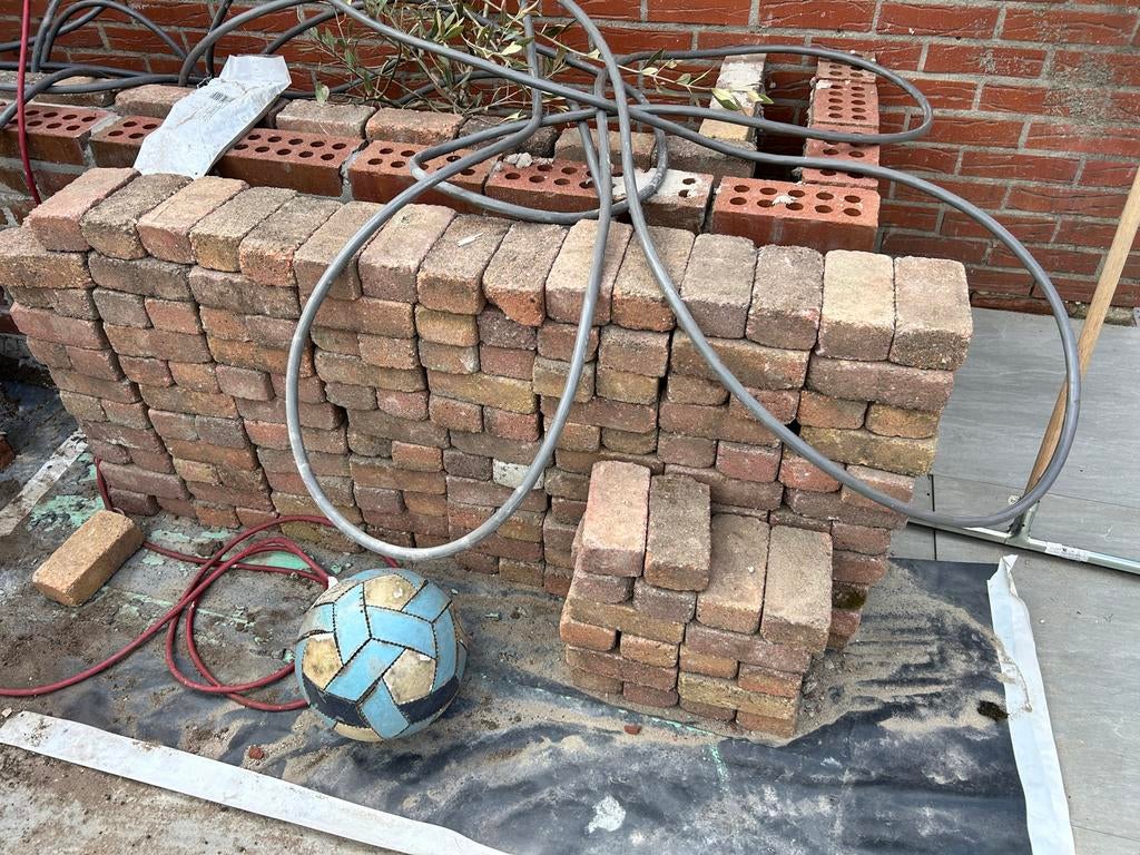 Gebruikte bakstenen voor tuin of bouwproject, Doe-het-zelf en Verbouw, Metselstenen, Ophalen, Gebruikt, Bakstenen