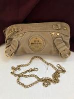 Diesel spijkerstof handtas met stoere kettingriem, Ophalen of Verzenden, Zo goed als nieuw, Beige, Handtas