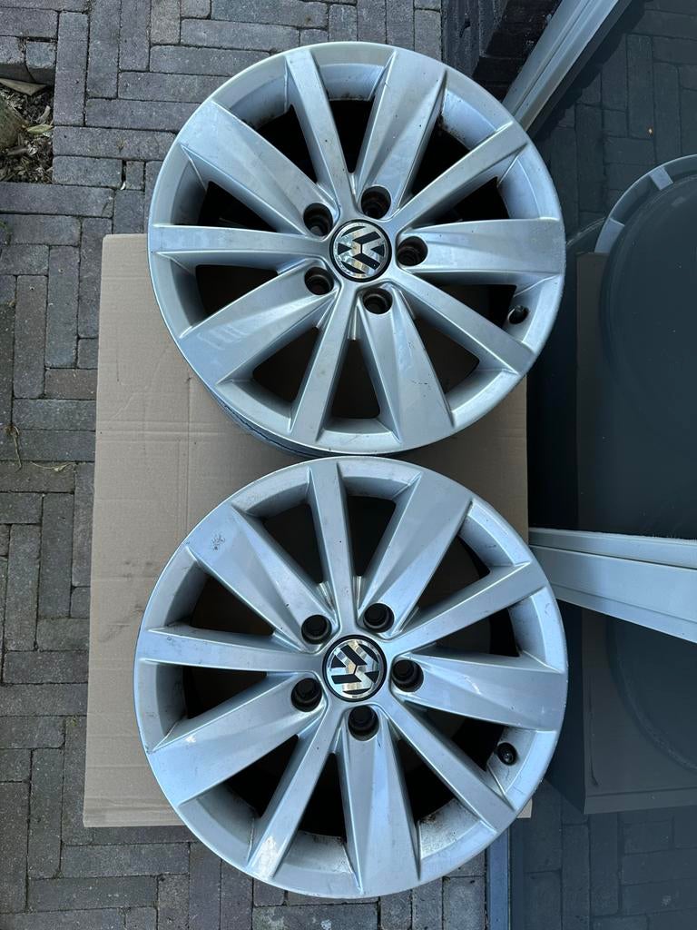 Originele Volkswagen 16 inch velgen ET45, Auto-onderdelen, Ophalen, Gebruikt, Velg(en), 16 inch