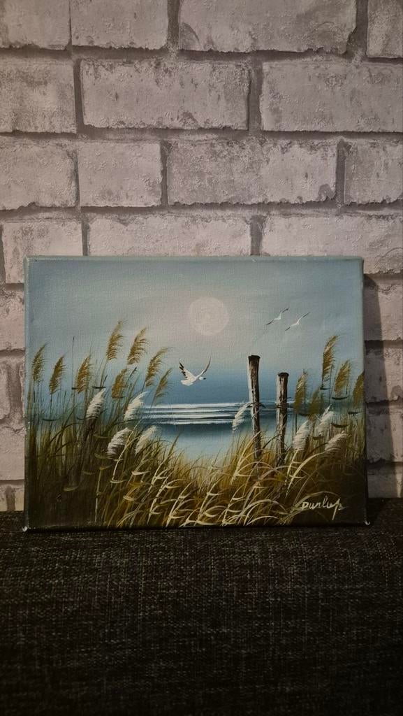 Klein Zee aanzicht, Ophalen of Verzenden, Minder dan 50 cm, Schilderij, Minder dan 50 cm