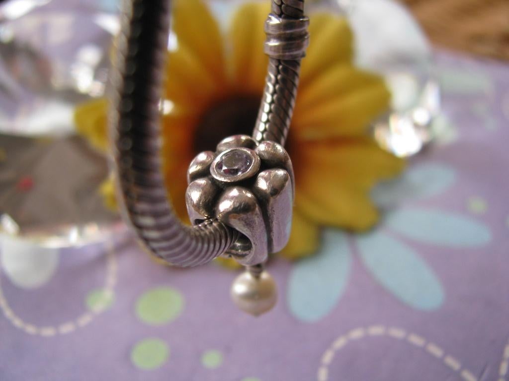 Pandora DANGLE bedel 790208LCZ = + z.w. PAREL & zirk on TOP, Sieraden, Tassen en Uiterlijk, Bedels, Zo goed als nieuw, Pandora