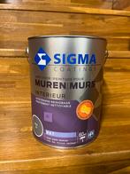 Sigma Muurverf Mat 5L Groen S4030-G50Y - Nieuw, Doe-het-zelf en Verbouw, Verf, Beits en Lak, 5 tot 10 liter, Nieuw, Ophalen of Verzenden