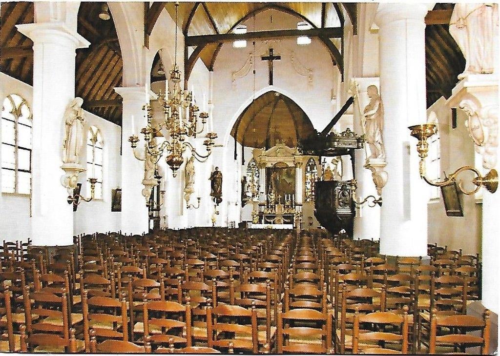 Diessen St Willibrordus Kerk Ansichtkaart (A1895 ) Gelopen, Ophalen of Verzenden, 1980 tot heden, Gelopen