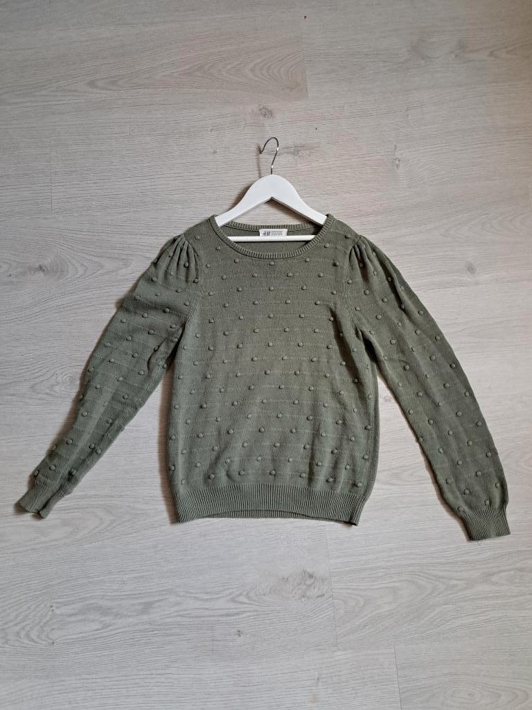 trui met bobbeltjes (H&M) 134/140, Kinderen en Baby's, Kinderkleding | Maat 134, Gebruikt, Meisje, Trui of Vest, H&M