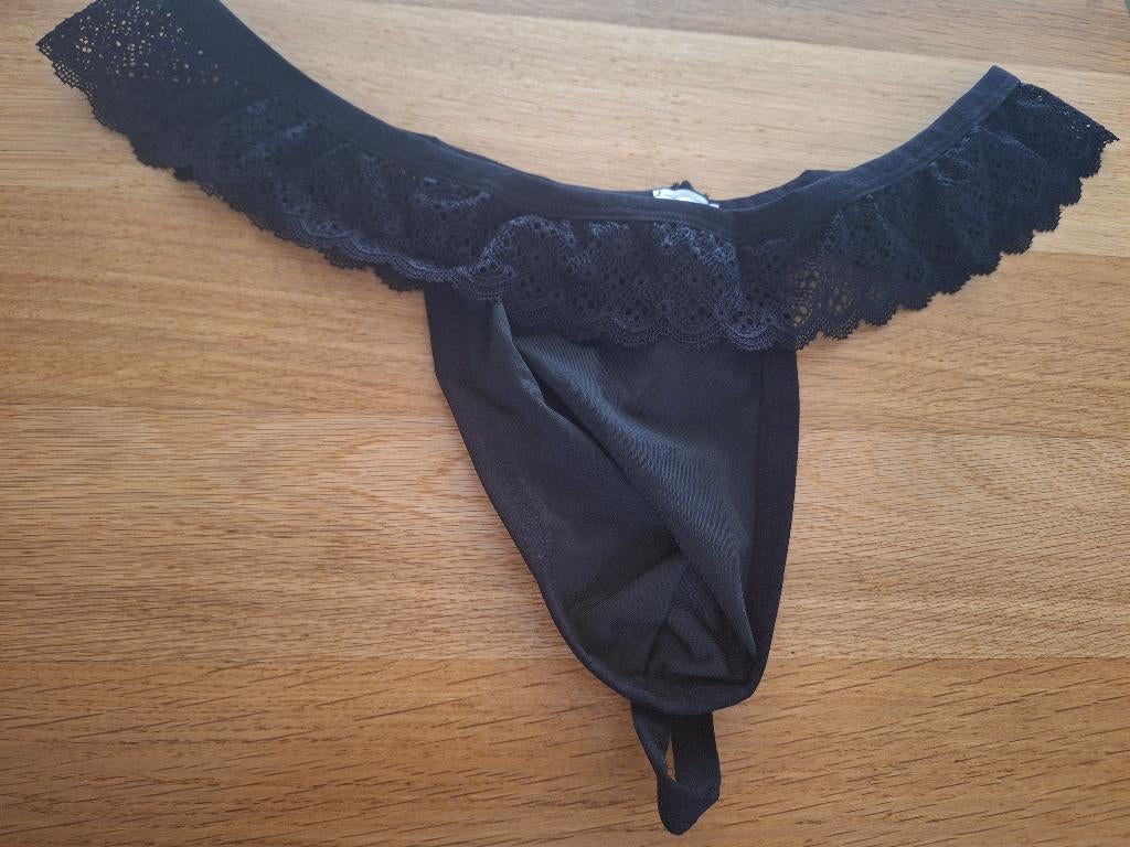 sexy herenstring maat xxl, Verzenden, Zwart, Overige typen