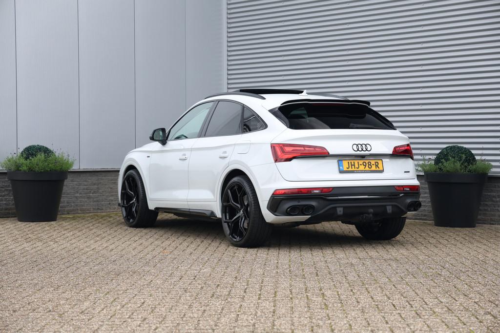 Audi Q5 Sportback 50 TFSI e S-Line 299pk Quattro Pano|Luchtv, Auto's, Automaat, Gebruikt, 4 cilinders, Wit