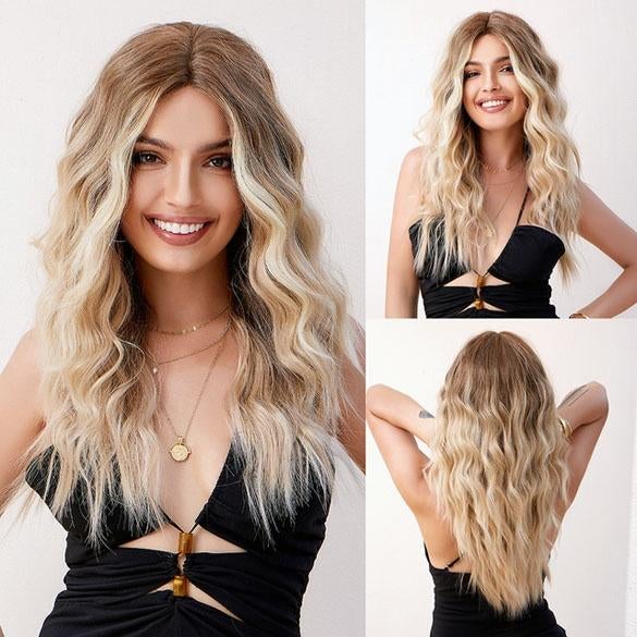 Swiss lace pruik lang golvend haar zonder pony Nynke, Verzenden, Nieuw, Pruik of Haarverlenging
