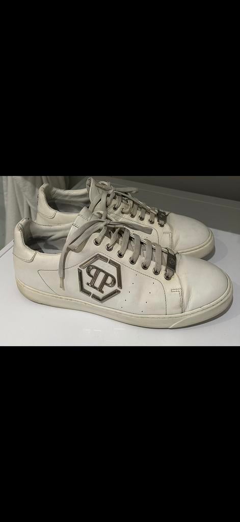 Philipp Plein sneakers origineel schoenen, Ophalen, Wit, Sneakers of Gympen, Gedragen