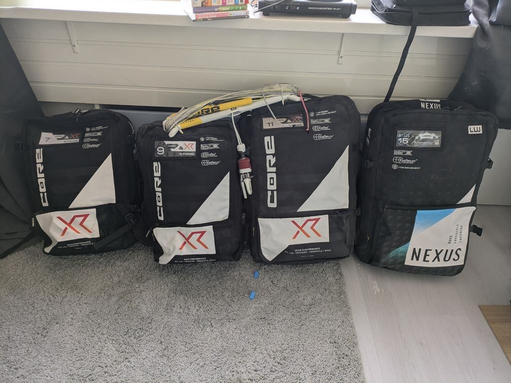 Core kiteset XR7 7, 9, 11 & 15 (2022), Kitesurf-set, Twintip, 9 m², Ophalen of Verzenden
