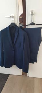 Stijlvol Donkerblauw Herenpak - Maat 46(S), Kleding | Heren, Kostuums en Colberts, Onbekend, Blauw, Ophalen of Verzenden, Gedragen