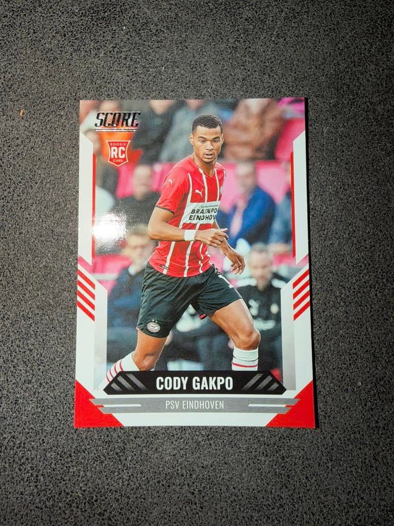 Psv eindhoven cody gakpo rookie kaart panini score, Ophalen