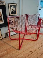 2 Niels Gammelgaard x IKEA vintage rode draad stoelen Järpen, Ophalen, Gebruikt, Twee, Vintage 80s