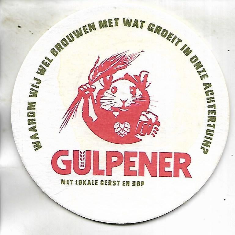 Gulpener bierviltje heb je even, Ophalen of Verzenden, Zo goed als nieuw, Viltje(s), Overige merken