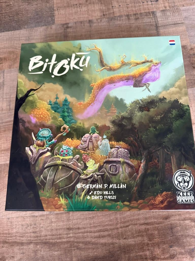 Bitoku incl insert & Sleeves ZGAN, Hobby en Vrije tijd, Gezelschapsspellen | Bordspellen, Een of twee spelers, Ophalen of Verzenden