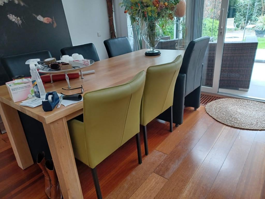 Zes moderne stoelen met armleuningen, Ophalen, Overige materialen, Overige kleuren, Zo goed als nieuw