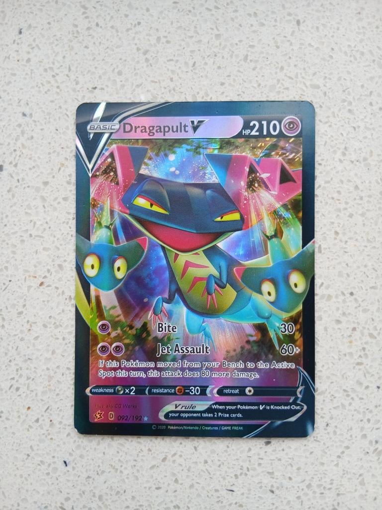 Mooie Dragapult V Pokémon kaart, Ophalen of Verzenden