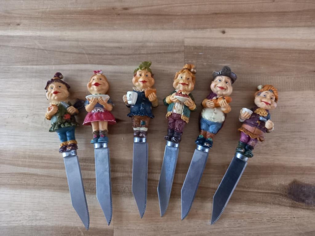 6 laven mesjes, Verzamelen, Efteling, Ophalen of Verzenden, Button of Speldje