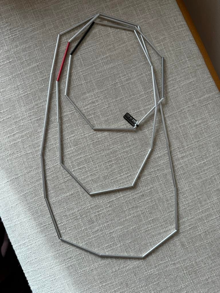 Step by step ketting, Sieraden, Tassen en Uiterlijk, Ophalen of Verzenden, Zo goed als nieuw, Zilver, Overige materialen
