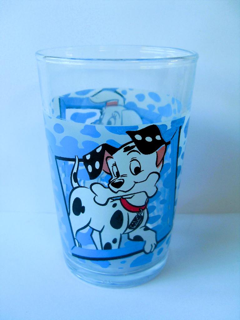 101 dalmatiers Glas Walt Disney, Ophalen of Verzenden, Overige figuren, Zo goed als nieuw, Servies